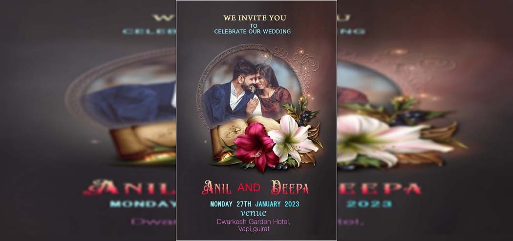 Wedding Invitation Card PSD-8